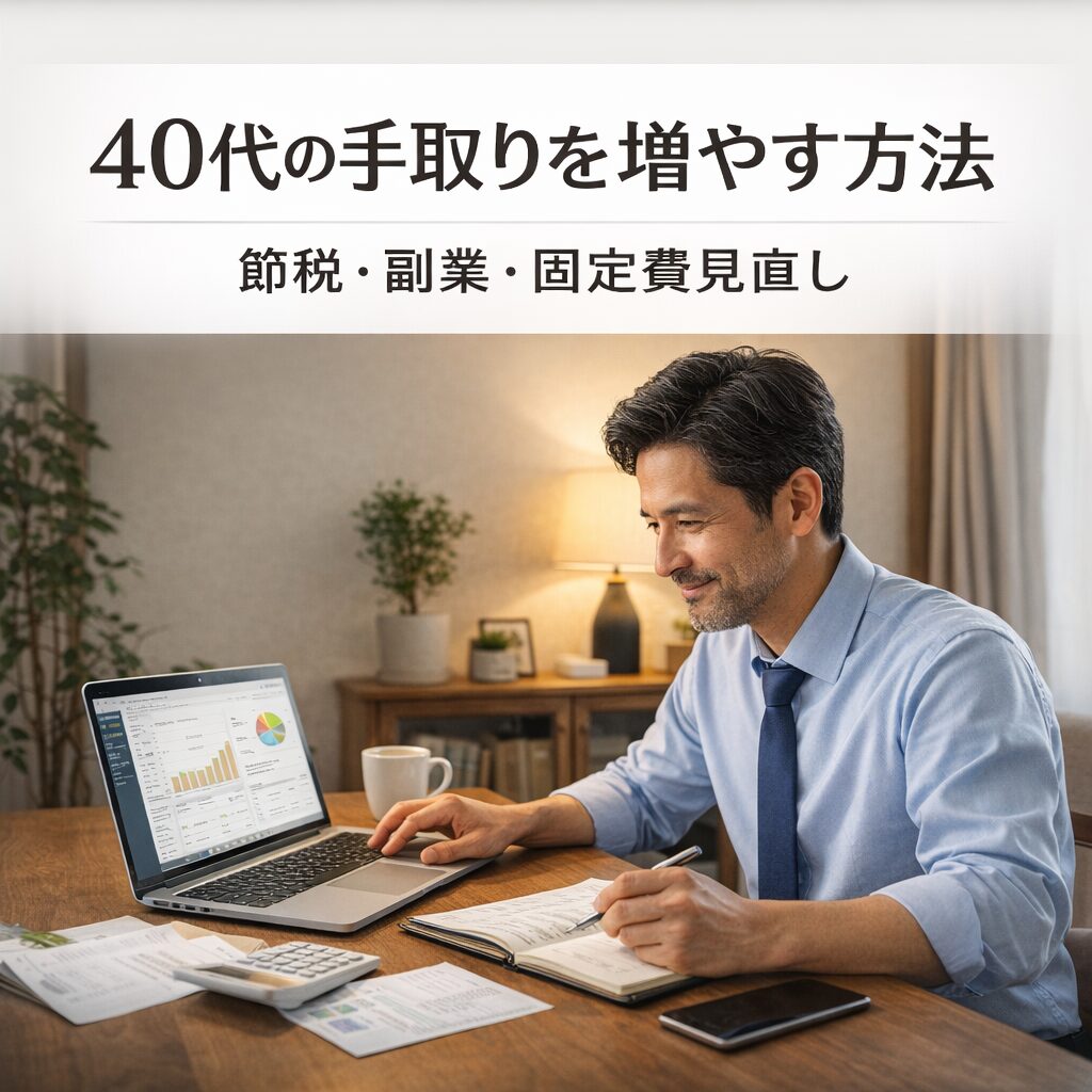 40代の手取りを増やす方法