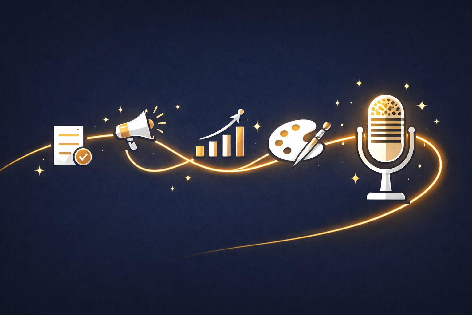 キャリアをつなぐゴールドの道。